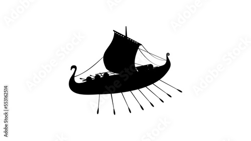 Viking Ship silhouette