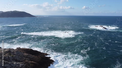 Scenic Drone Aerial Footage of A Coruña, Galicia, Spain, including USESCO World Heritage Site - Tower of Hercules - oldest existent lighthouse known.