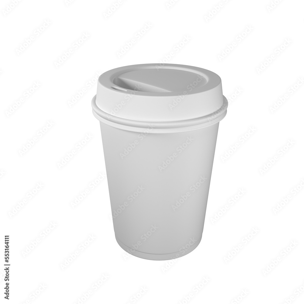 Mockup of Coffee cup. white product hot coffee isolated on white background. 3D rendering Mockup of Coffee cup. white product hot coffee isolated on white background. 3D rendering