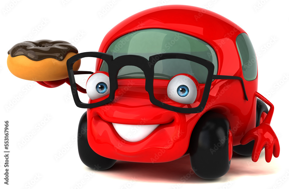 Fun car - 3D Illustration