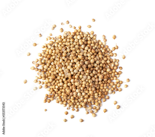 Coriander seeds isolated on transparent png