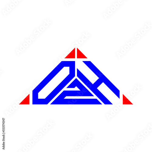 OZH letter logo creative design with vector graphic, OZH simple and modern logo.