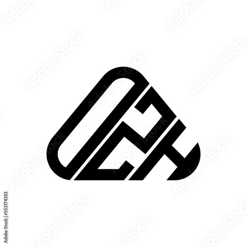 OZH letter logo creative design with vector graphic, OZH simple and modern logo.