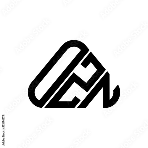 OZN letter logo creative design with vector graphic, OZN simple and modern logo. photo