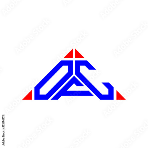 OFC letter logo creative design with vector graphic, OFC simple and modern logo.
