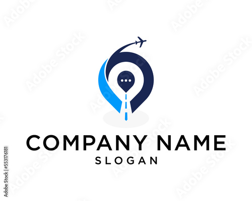 LOGO TRAVELER AND LOCATION VECTOR LOGO