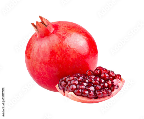 Pomegranate isolated on transparent png