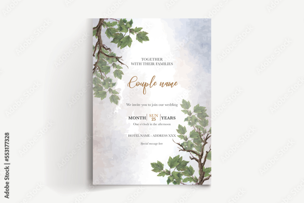 floral save the date invitation template floral save the date invitation template