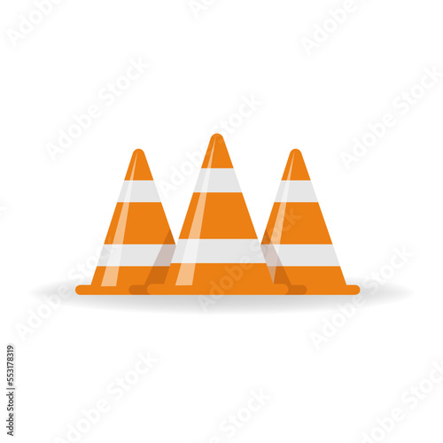 Traffic cone, traffics cones isolated, traffic cone vector, orange traffic cones