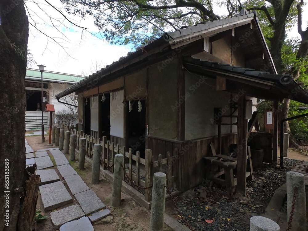 乃木神社の境内、下関、日本