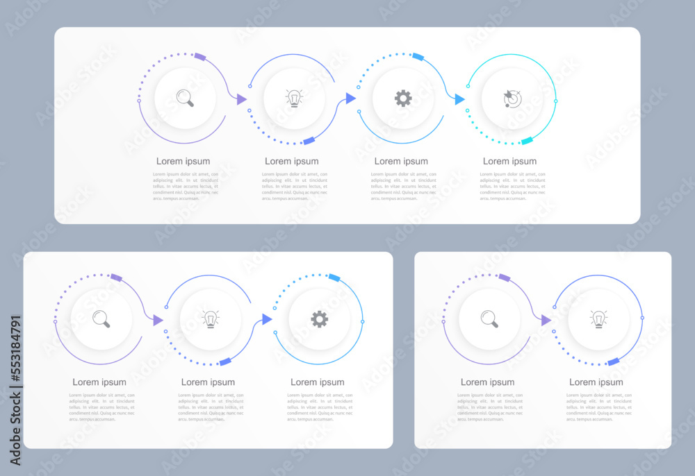 Financial goals infographic chart design template set. Editable ...