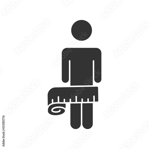 Body index filled universal icon ui ux element sign.