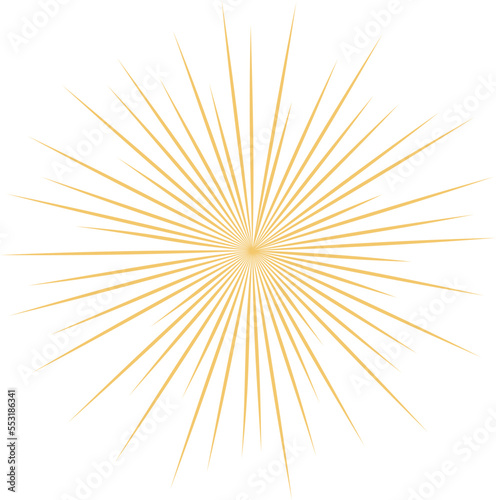 Gold festive firework