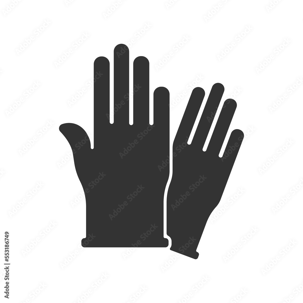Glove filled universal icon ui ux element sign. Glove filled universal icon ui ux element sign.