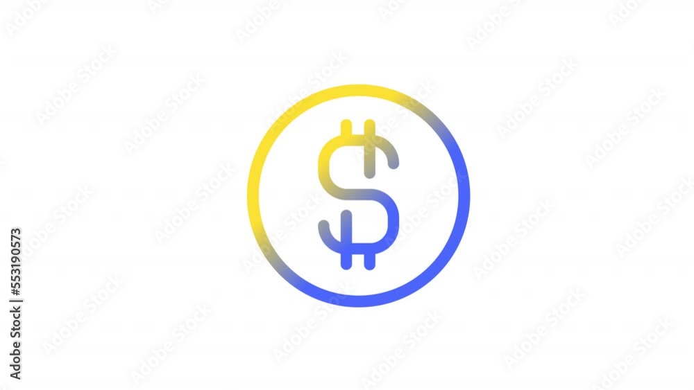 Animated cent gradient ui icon. Payment. Banking and finance. Seamless loop HD video with alpha channel on transparent background. Line color user interface symbol motion graphic animation Animated cent gradient ui icon. Payment. Banking and finance. Seamless loop HD video with alpha channel on transparent background. Line color user interface symbol motion graphic animation