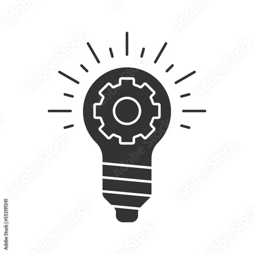 Realization filled universal icon ui ux element sign.