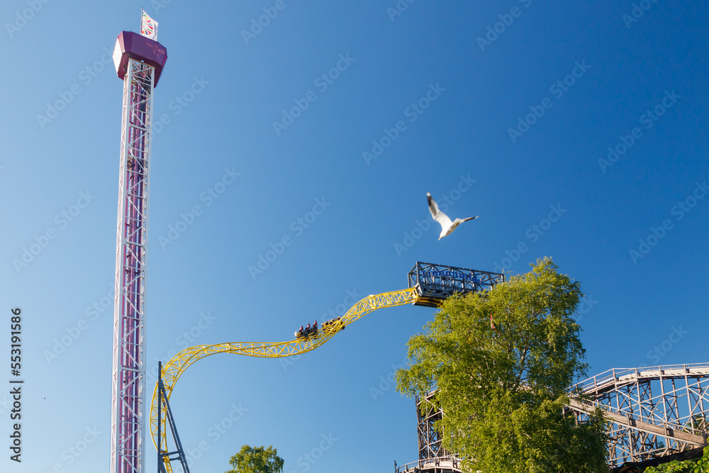 helsinki-finland-24-june-2022-view-of-linnanmaki-amusement-park