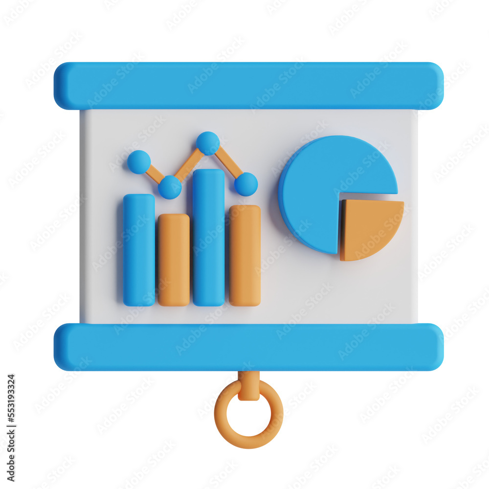 3d rendering illustration of presentation 3d rendering illustration of presentation
