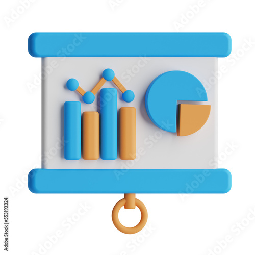 Wallpaper Mural 3d rendering illustration of presentation Torontodigital.ca