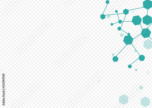 Futuristic Molecular Vector Transparent