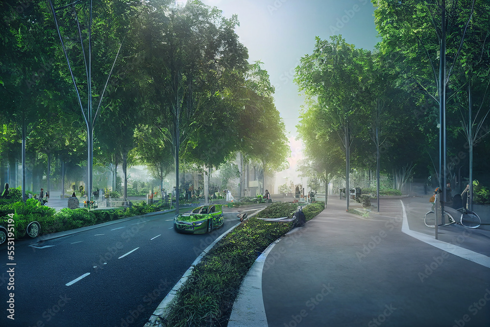 future smart cities, sustainable citys, sustainble highrises with lush planting future smart cities, sustainable citys, sustainble highrises with lush planting