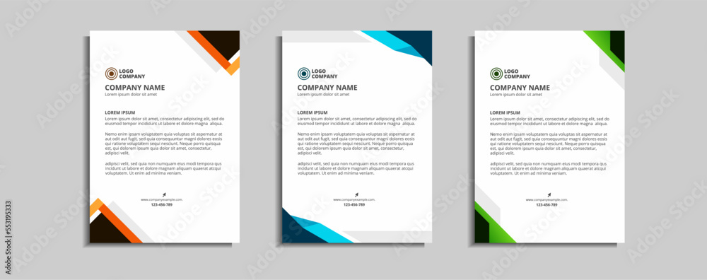 modern corporate letterhead template design modern corporate letterhead template design