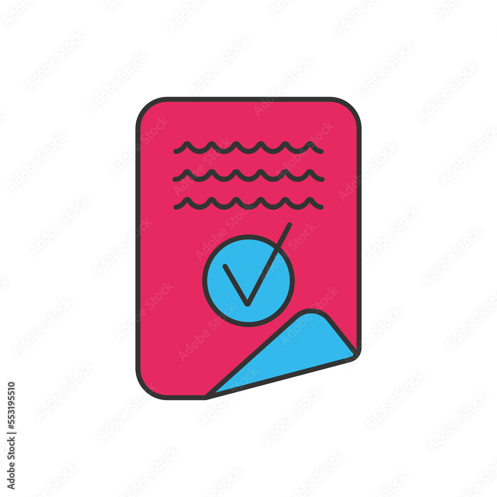 Guideline two color universal icon ui ux element sign. Guideline two color universal icon ui ux element sign.