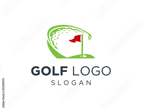 Logo design about Golf on white background. created using the CorelDraw application.