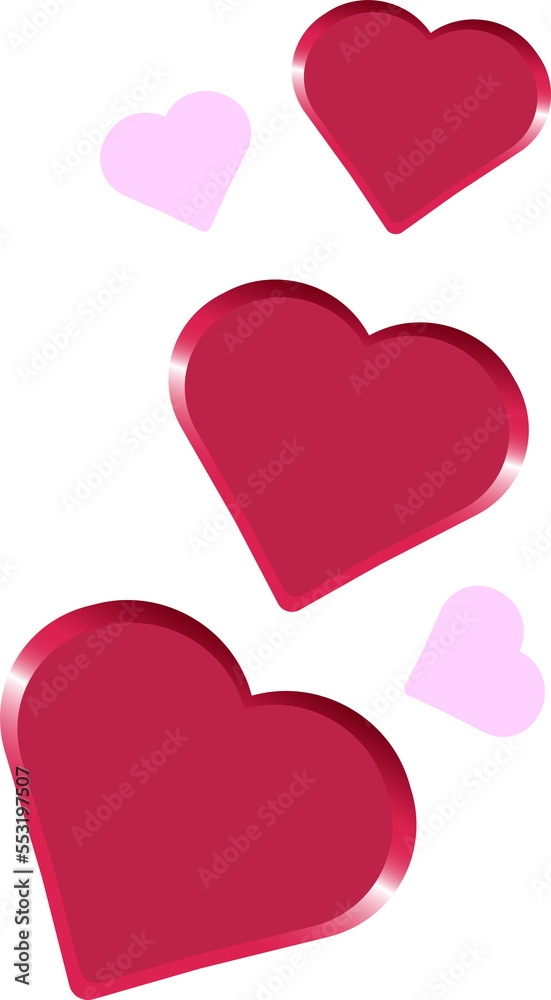 Hearts Love icon Decorative holiday design element Hearts Love icon Decorative holiday design element