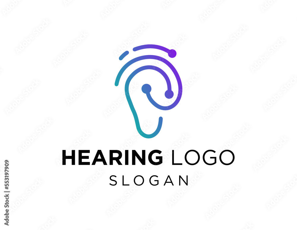 Logo design about Hearing on white background. created using the CorelDraw application. Logo design about Hearing on white background. created using the CorelDraw application.