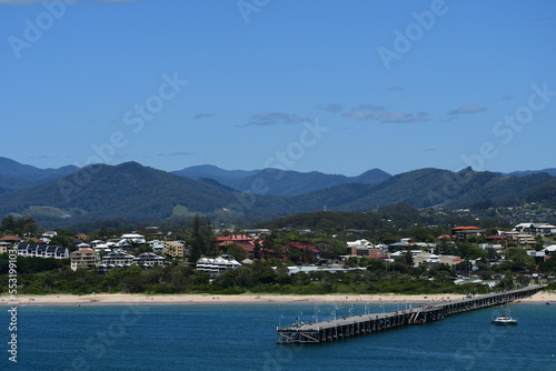 View of the Coffs Harbor city from Muttonbird Island, NSW photo