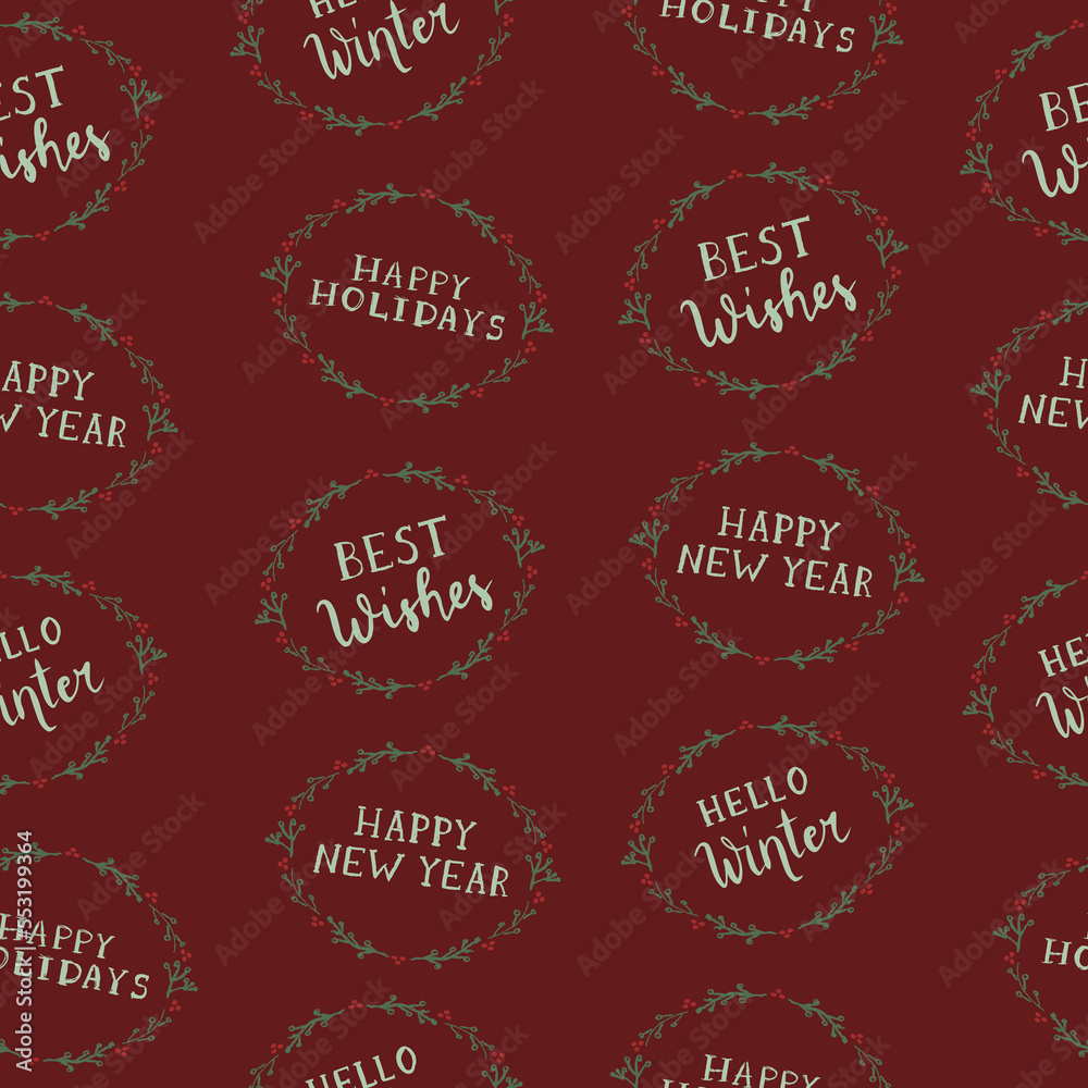Seamless Christmas pattern. Illustration for cards, posters, flyers, webs and other use. Seamless Christmas pattern. Illustration for cards, posters, flyers, webs and other use.