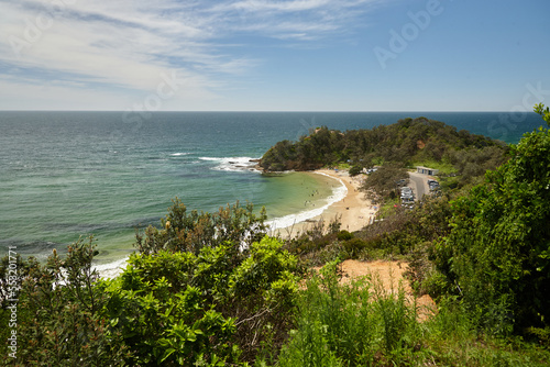 View of coastal headland