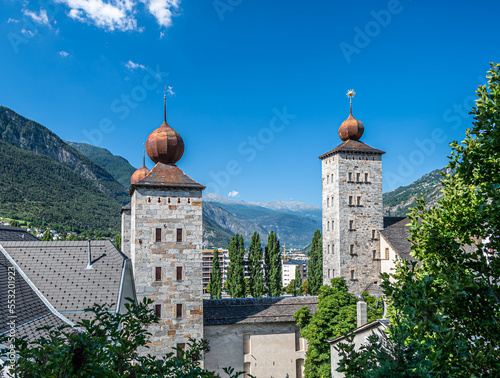 Fotografia Schloss Stockalber in Brig-Glis, Schweiz