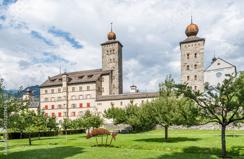 Stampa su tela Schloss Stockalber in Brig, Schweiz