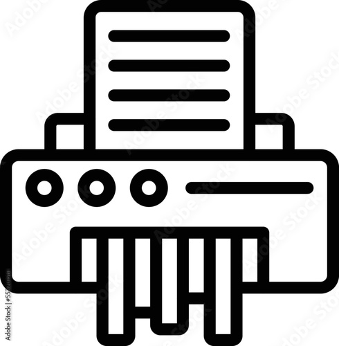 Paper Shredder Vector Icon Design Illustration