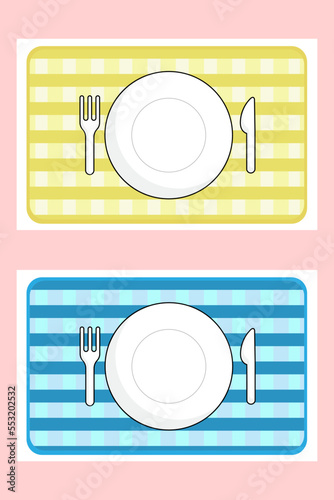 Vector dishes plates