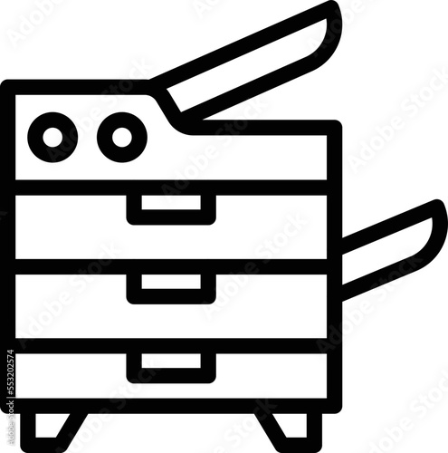 Photocopier Vector Icon Design Illustration