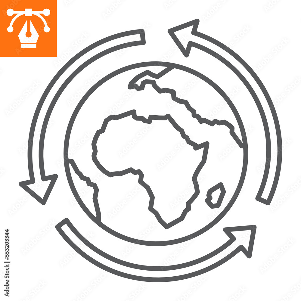 Global process line icon, outline style icon for web site or mobile app, business and world, international work vector icon, simple vector illustration, vector graphics with editable strokes. Global process line icon, outline style icon for web site or mobile app, business and world, international work vector icon, simple vector illustration, vector graphics with editable strokes.