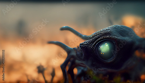 Closeup of Alien bug from another planet