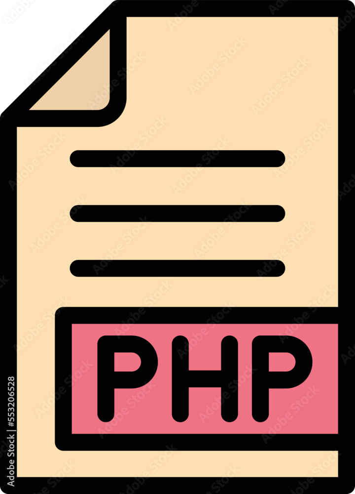PHP Vector Icon Design Illustration PHP Vector Icon Design Illustration