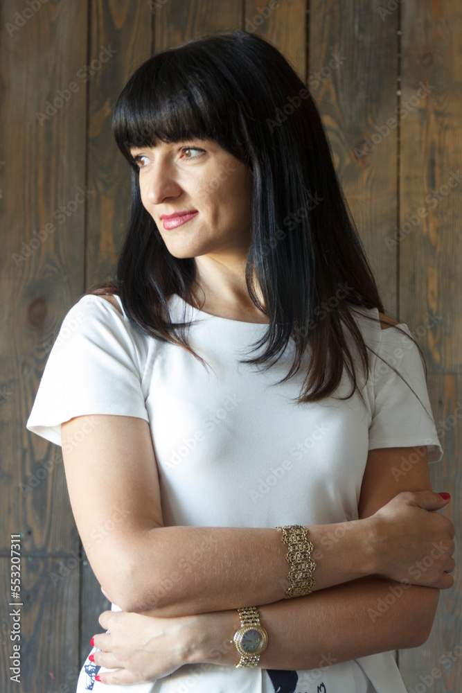 Fototapeta premium Woman with arms crossed
