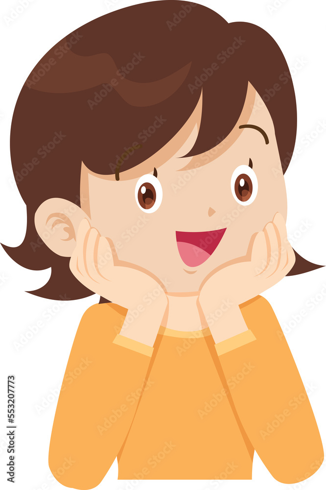 relaxed sitting with hands on cheek and thinking relaxed sitting with hands on cheek and thinking