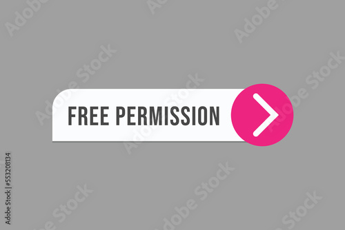 free permission button vectors. sign label speech bubble free permission
