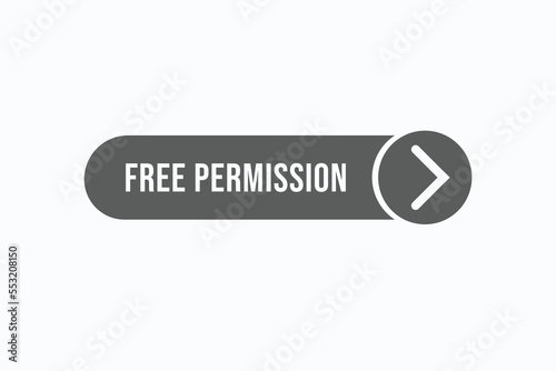 free permission button vectors. sign label speech bubble free permission
