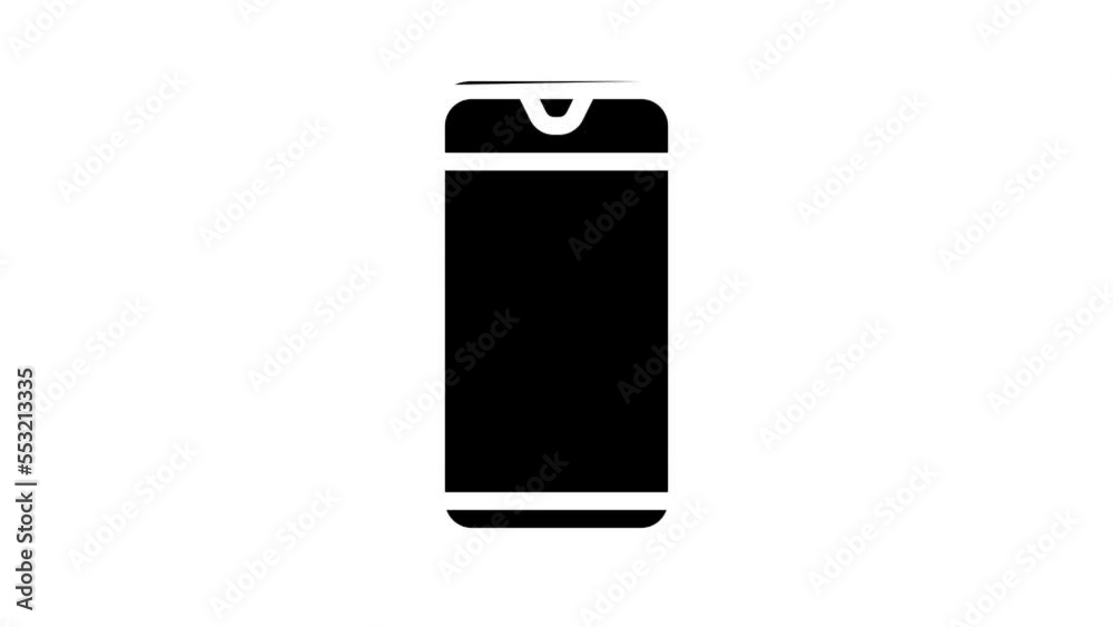 training app smartphone line icon animation training app smartphone line icon animation