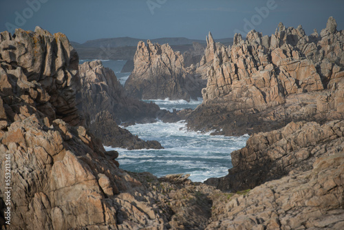 Ouessant en Bretagne, les falaises de la point du Creac'h