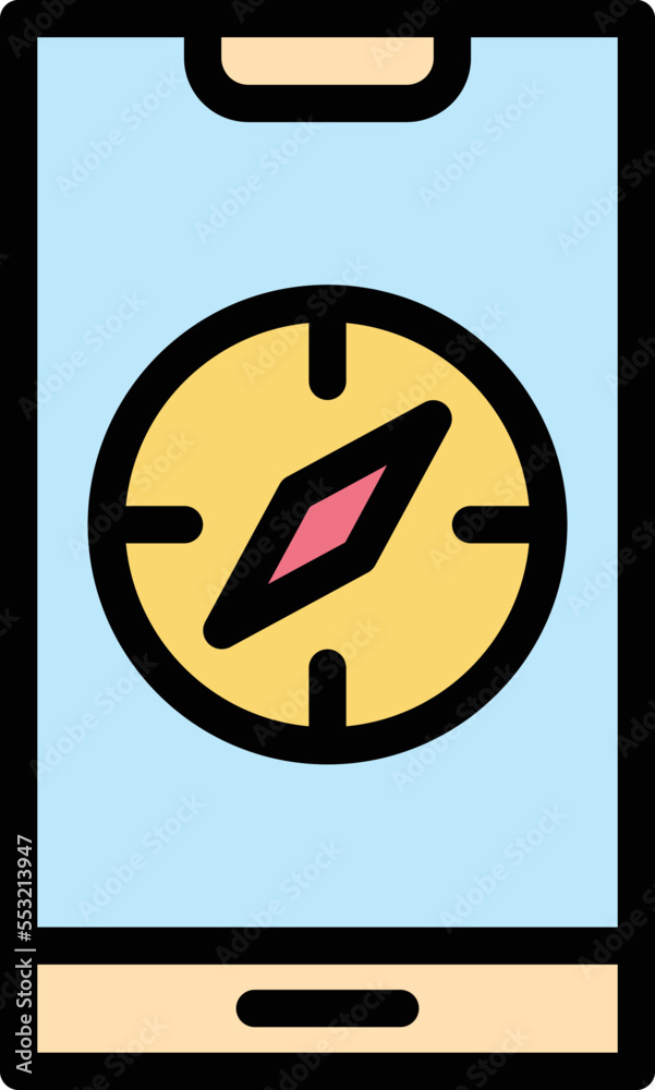 Compass Vector Icon Design Illustration