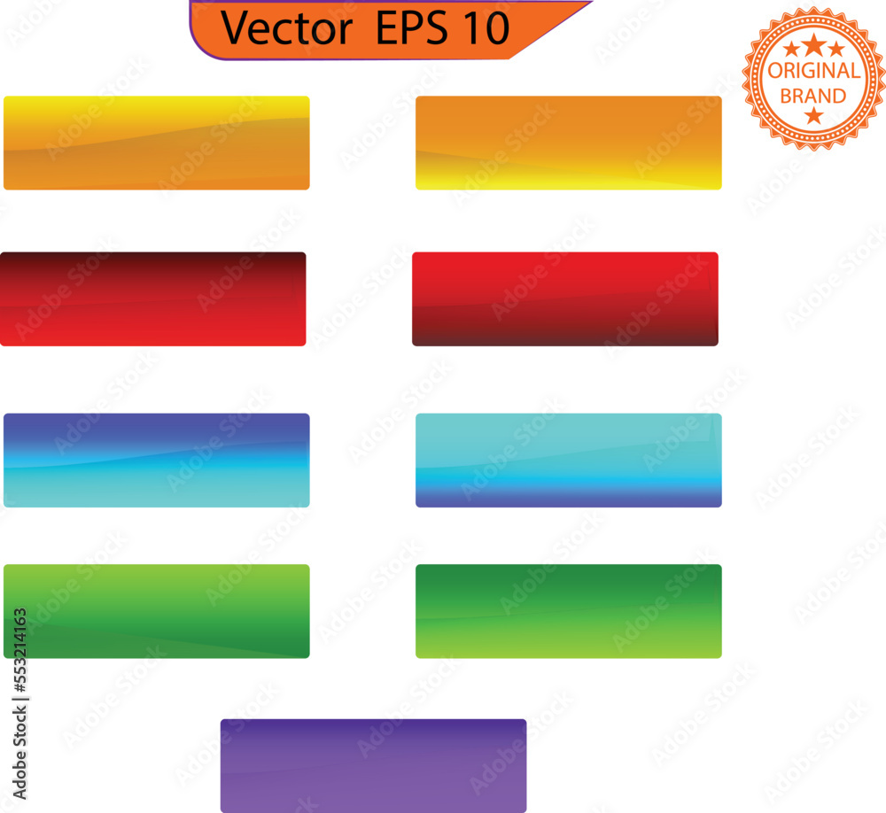 Set of glossy button icons for your design. Transparent background Set of glossy button icons for your design. Transparent background