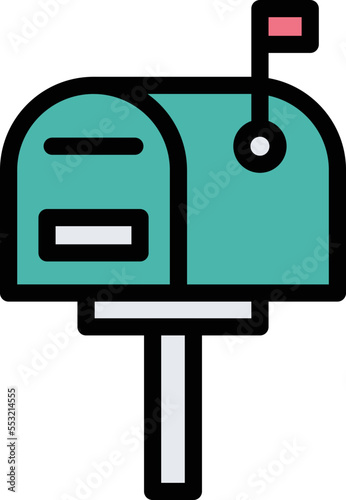 Mailbox Vector Icon Design Illustration